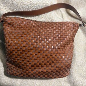 The Sak Tan Woven Shoulder Bag